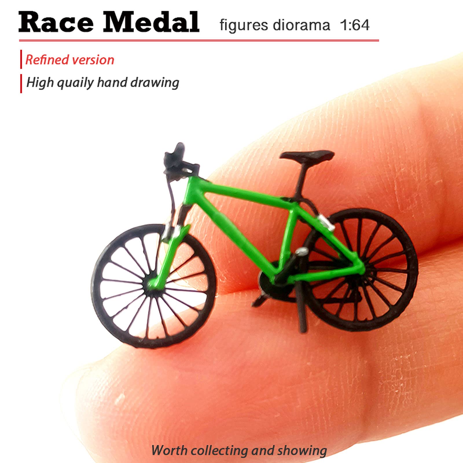 Amazon.co.jp: 1:64スケール ミニチュア 自転車モデル マウンテン